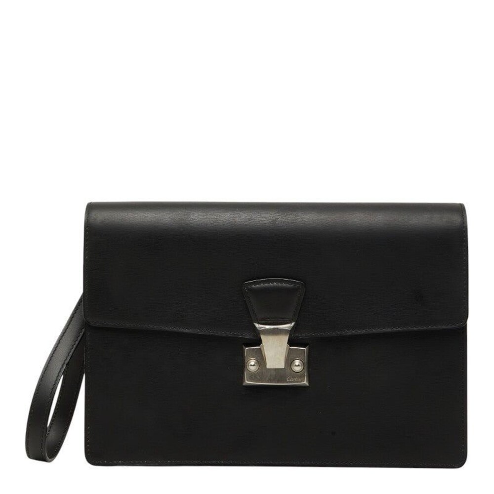 Cartier Pasha Line Clutch Bag Second Bag Black